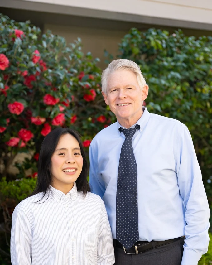 Dr. Ray Nunnery and Dr. Gabrielle de los Reyes at their Walnut Creek dental office